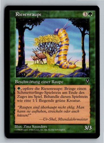 Magic mtg riesenraupe giant - mtg,