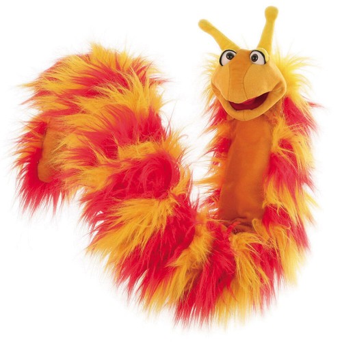 Handpuppe reni die - handpuppe, riesenraupe