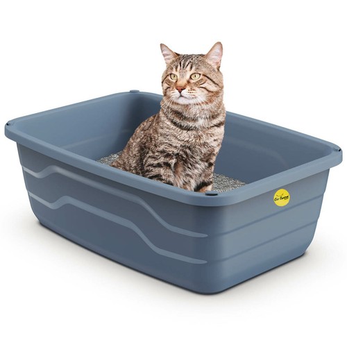 Große offene katzentoilette - große,